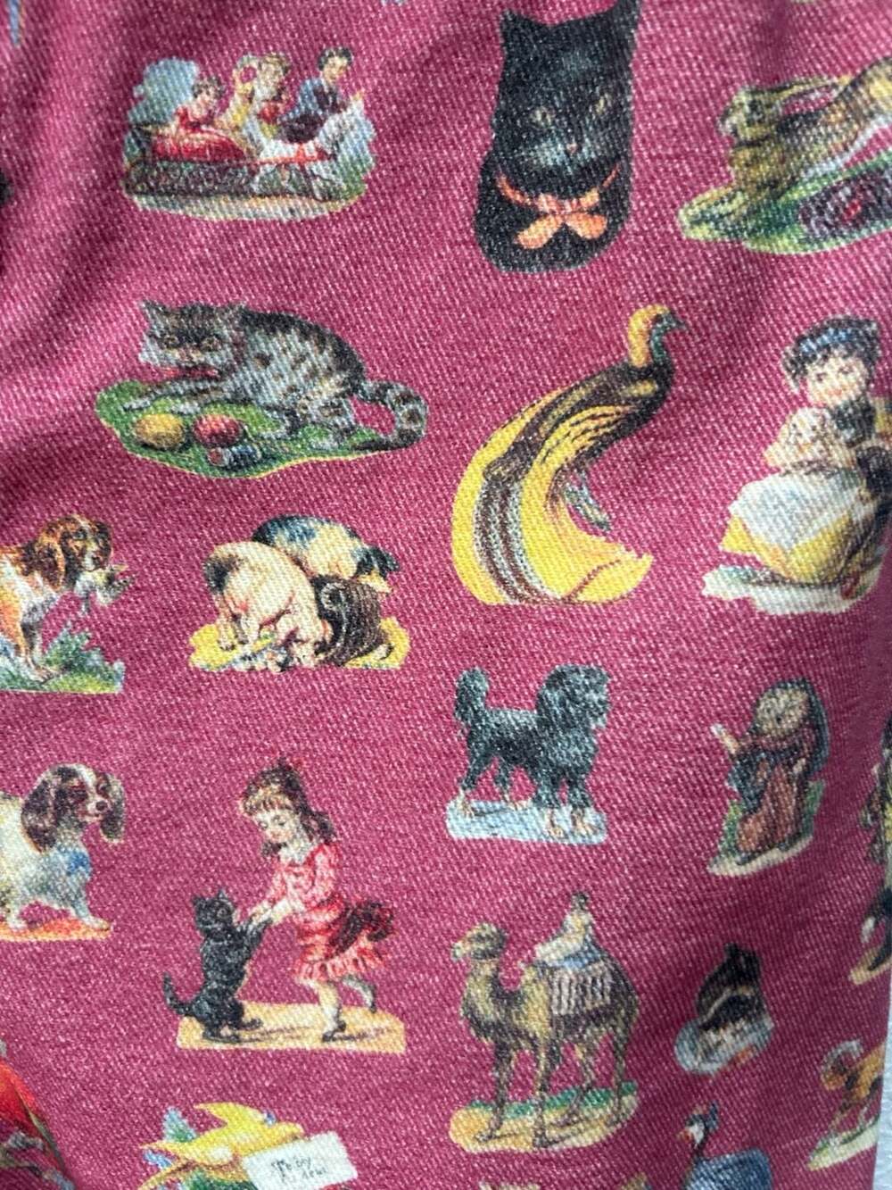 Rachel Antonoff Pink Novelty Print Animal Collectibles Jumpsuit Romper Size 2 - Picture 6 of 14